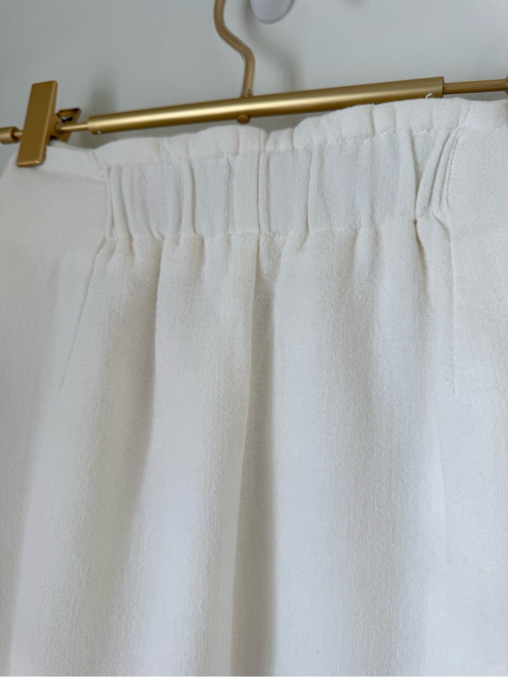 Mango Fringed Organic Cotton Wrap Skirt Cream Medium NEW - Picture 4 of 11